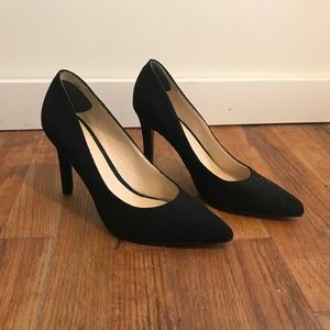Nine West Black Textured Heels 6.5